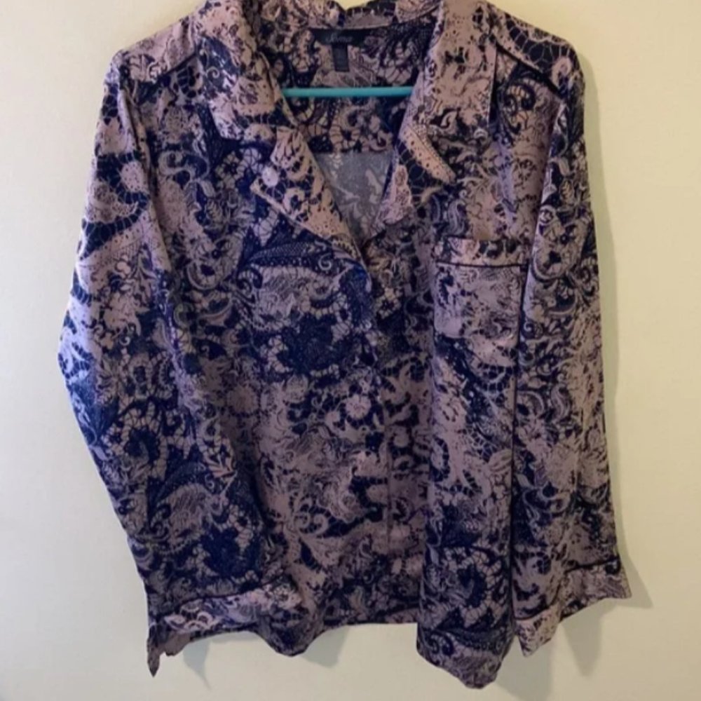 SOMA Chic! Silky Quality Satin Charmeuse Pajama Top